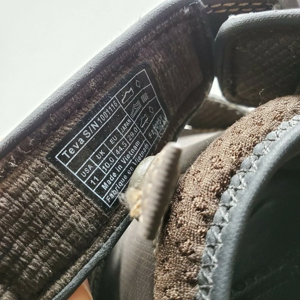Teva Men's M Forebay Sandals Coffee Brown 1001116 Size 11